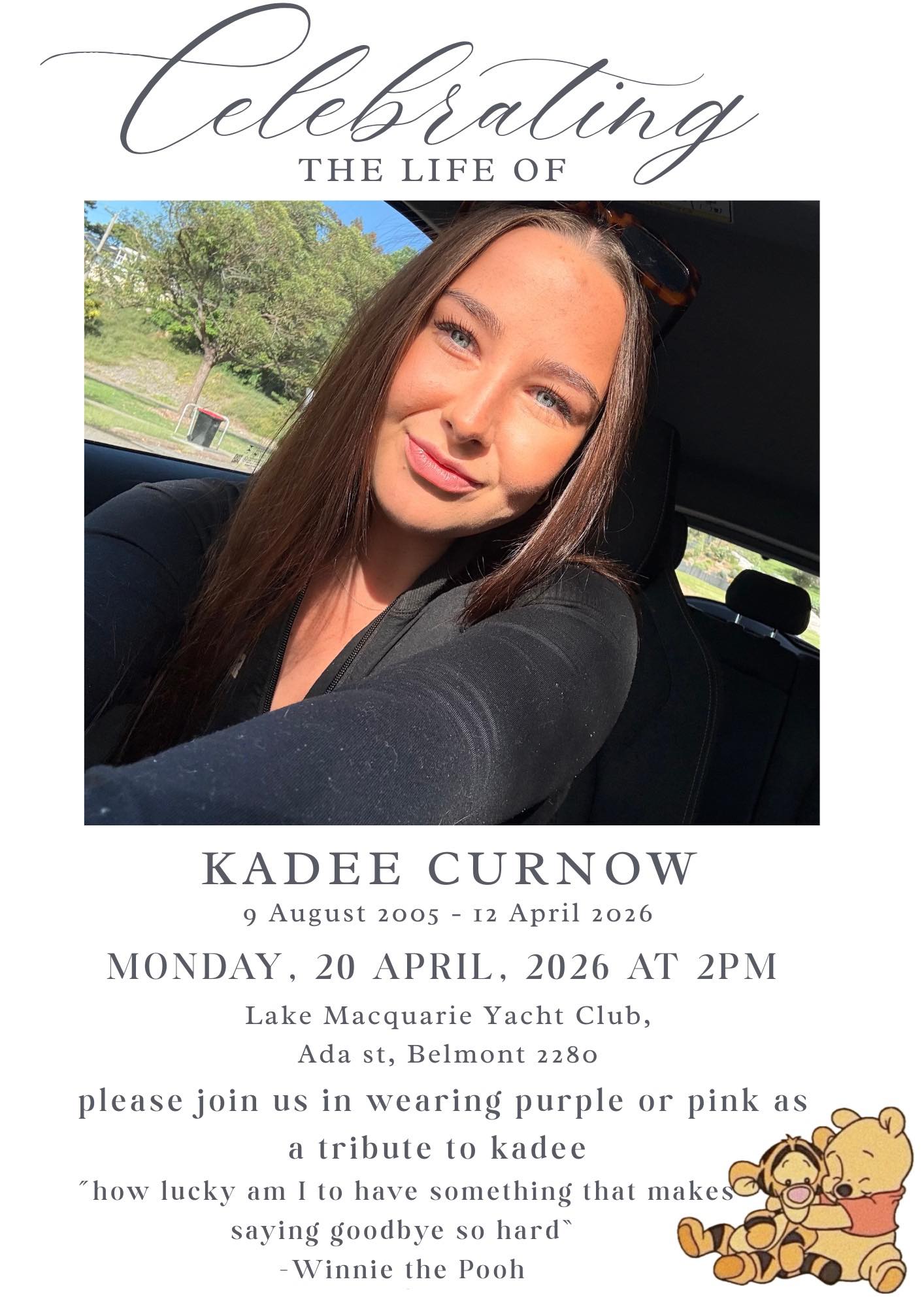 You are currently viewing Kadee Curnow  Newcastle, Australia Obituary – In Loving Memory Of  Kadee Curnow